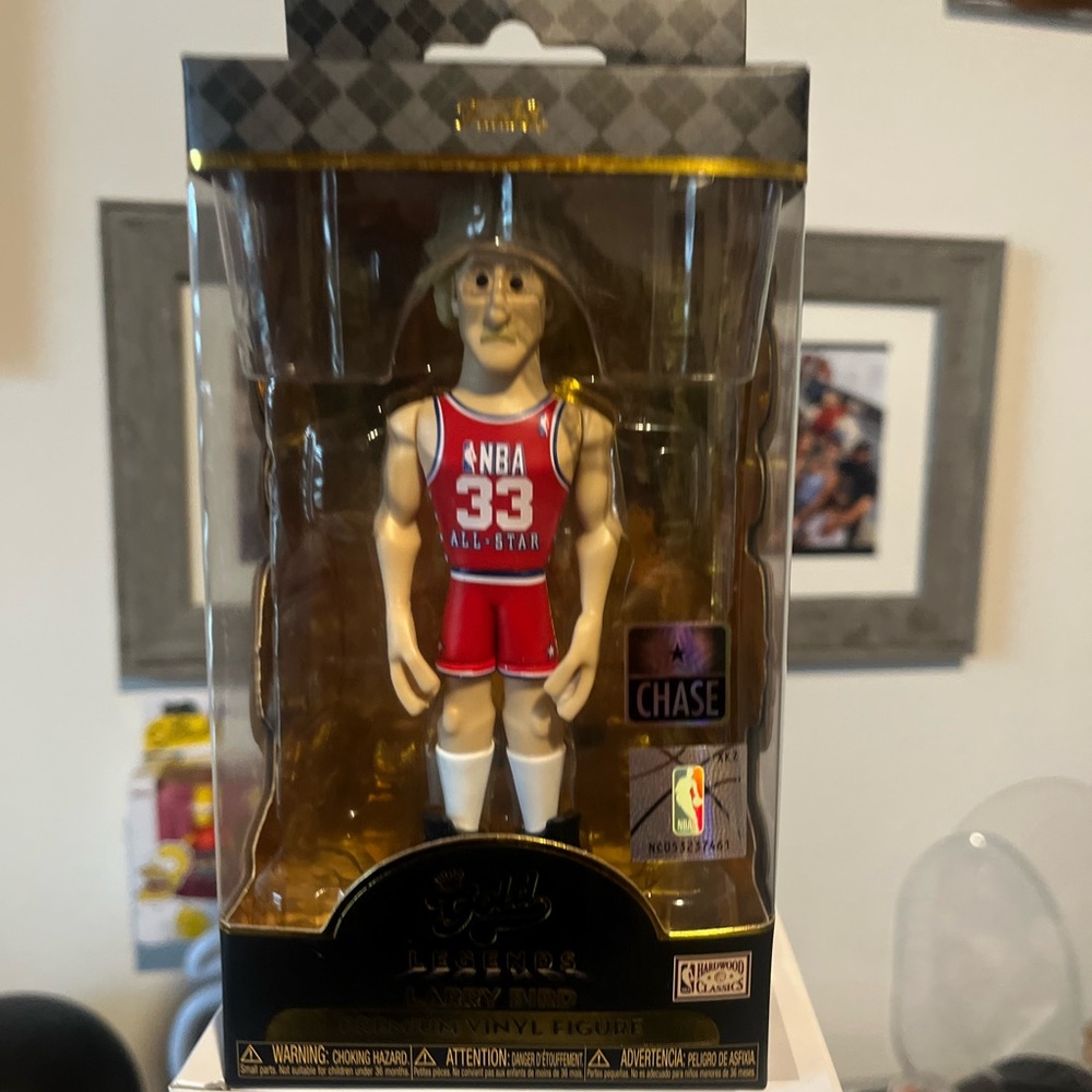 Funko Gold NBA Boston Celtics Larry Bird 5 inch Premium Chase Vinyl Variation!!